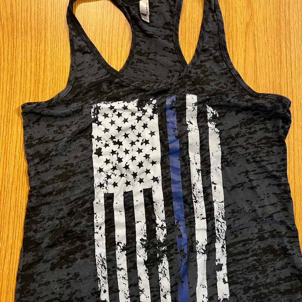 Thin blue line tank top. Sz xl